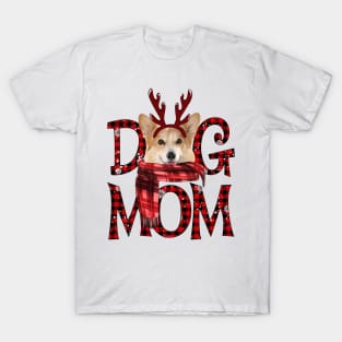 Corgi Mom Christmas Dog Mom Dog Lovers T-Shirt